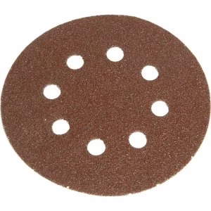 Faithfull 150mm Perforated Sanding Disc 150mm Medium Fine Pack of 5