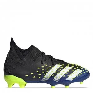 adidas Predator Freak .1 Childrens FG Football Boots - Black/SolYellow