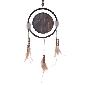 Decorative Cat Design What Lies Within 16cm Dreamcatcher