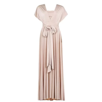 Biba Multiway Deep V Dress - Champagne