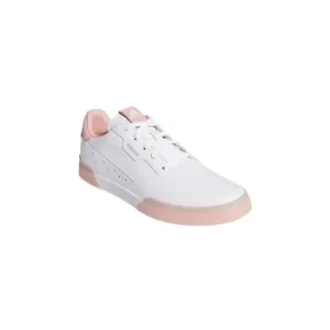 adidas Womens ADICROSS RETRO Golf Shoes White/Pink/White UK4