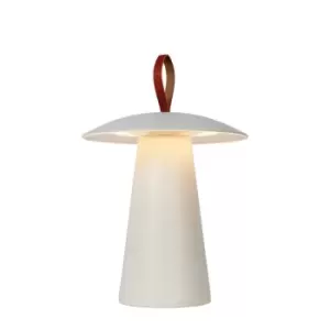 La Donna Modern Table Lamp Outdoor - Ø19,7cm - LED Dim. - 1x2W 2700K - IP54 - 3 StepDim - White
