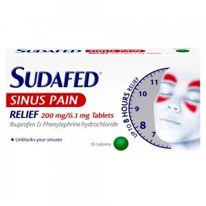 Sudafed Sinus Pain Relief Tablets 16's