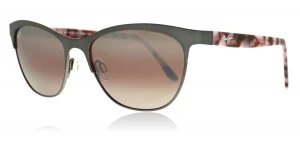 Maui Jim Popoki Sunglasses Satin Dark Gunmetal 02S 54mm