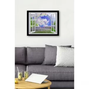 SC0637 Multicolor Decorative Framed MDF Painting