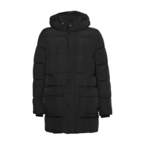 Calvin Klein Crinkle Nylon Longlength Puffer - Black