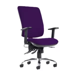 Dams MTO Senza Ergo 24HR Ergonomic Asynchro Task Chair - Blizzard Grey