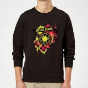 Captain Marvel Tartan Patch Sweatshirt - Black - S