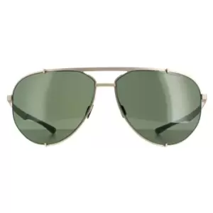 Aviator Light Gold Black Green P8920