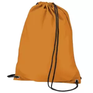 BagBase Budget Water Resistant Sports Gymsac Drawstring Bag (11L) (One Size) (Orange)