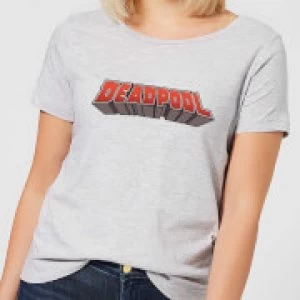 Marvel Deadpool Logo Womens T-Shirt - Grey - 4XL