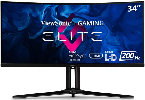 ViewSonic 34" XG341C-2K UltraWide Quad HD Curved Gaming LED Monitor