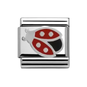 Nomination Classic Silver Ladybird Charm