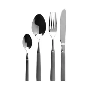 Premier Housewares 16 Piece Jewel Stainless Steel Cutlery Set - Grey