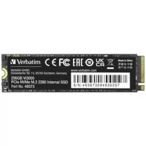 Verbatim Vi3000 256GB NVMe/PCIe M.2 internal SSD PCIe NVMe 3.0 x4 Retail 49373