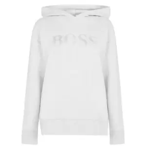 Boss Embellished Fleece Hoodie - Grey