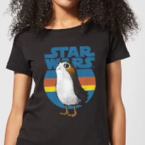 Star Wars Porg Womens T-Shirt - Black - XL