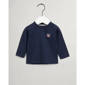 Gant Small Logo T Shirt Baby - Eve Blue 433