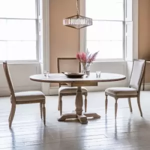 Crossland Grove Bilbao Round Extending Dining Table Natural 1650X1200X750mm