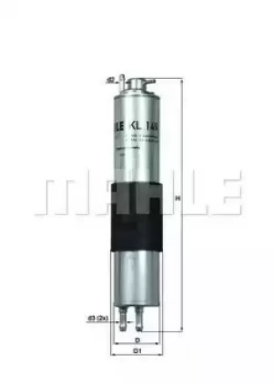 Fuel Filter KL149 72012391 by MAHLE Original