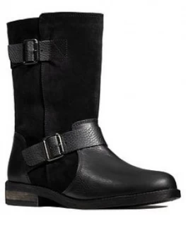 Clarks Demi Flow Calf Boot - Black