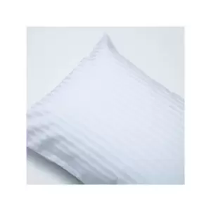 Belledorm Hotel Suite Satin Stripe 540 Thread Count 100% Cotton Housewife Pillow Case, White