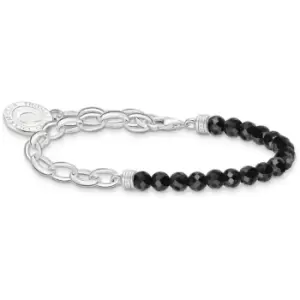 Thomas Sabo Ladies Thomas Sabo Black StoneCharmista Bracelet - Black