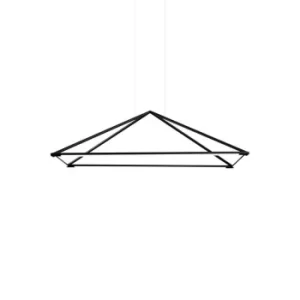 Tubs LED Decorative Ceiling Pendant Matt Black 120cm 5200lm 3000K