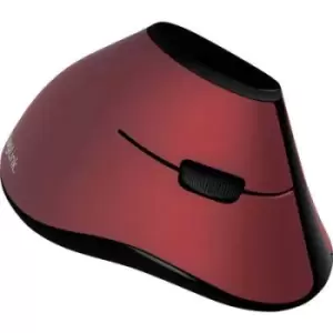 LogiLink ID0159 Wireless ergonomic mouse Radio Optical Black, Red 5 Buttons 1200 dpi Ergonomic