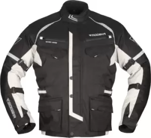 Modeka Tarex Motorcycle Textile Jacket, black-grey, Size 2XL, black-grey, Size 2XL