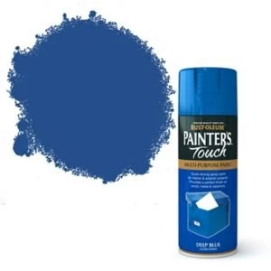 Rust-Oleum Painter's touch Deep blue Gloss Multi-surface Decorative spray Paint 400ml