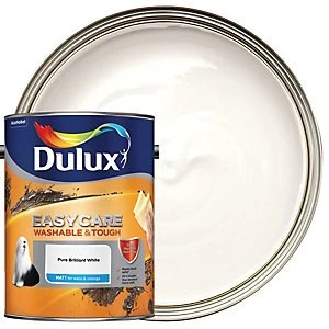 Dulux Easycare Washable & Tough Pure Brilliant White Matt Emulsion Paint 5L