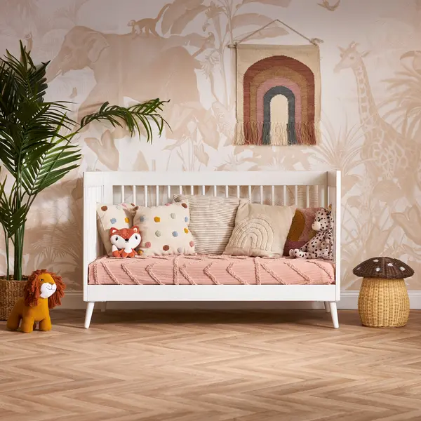 Obaby Maya Cot Bed Nordic White