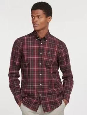 Barbour Wetherham Tailored Shirt, Red, Size L, Men