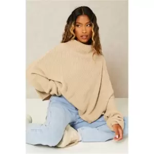 I Saw It First Slouchy Jumper - Brown