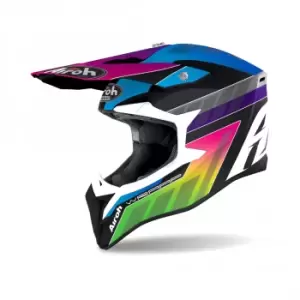 Airoh Wraap Prism Black Graphic Motocross Helmet XL