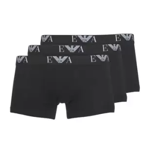 Emporio Armani CC715-PACK DE 3 mens Boxer shorts in Black. Sizes available:EU XXL,EU S,EU M,EU L,EU XL