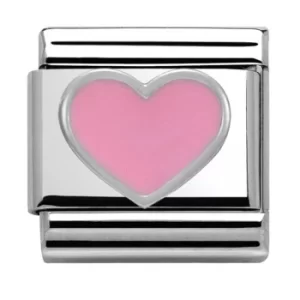 Nomination CLASSIC Silvershine Honolulu Pink Heart Charm 330202/18