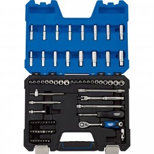 Draper 75 Piece 1/4" Drive Hex Socket Set Metric and Imperial 1/4"