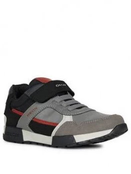 Geox Pavel Boys Trainers - Dark Grey, Size 9 Younger