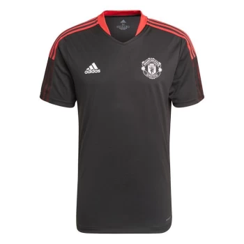 adidas Manchester United Training Shirt 2021 2022 - Black