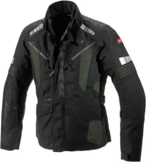 Spidi H2Out Outlander Motorcycle Textile Jacket, black-grey-green, Size XL, black-grey-green, Size XL