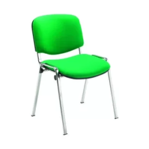 Jemini Ultra Multipurpose Stacking Chair 532x585x805mm Chrome/Green CH0503GN