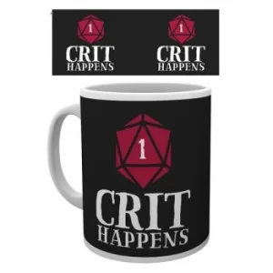 Let's Roll Crit Happens Mug