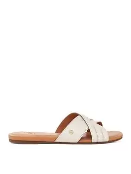 UGG Kenleigh Flat Slides - Jasmine, White, Size 3, Women