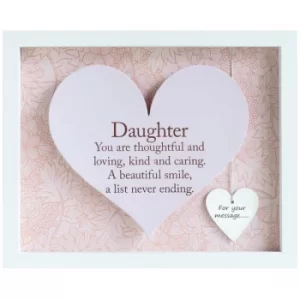 Said with Sentiment Rectangular Heart Frames Daughter