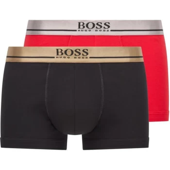 Hugo Boss 2 Pack Trunks Red/Black Size XL Men