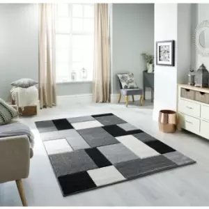 Oriental Weavers - Portland 8425 b 120cm x 170cm Rectangle - Grey and Black