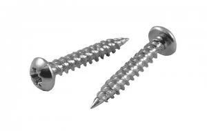 Round Headed Style Wood Screws Zinc Plated