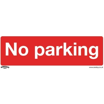 Sealey - SS16V1 Prohibition Safety Sign - No Parking - Self-Adhesive Vinyl